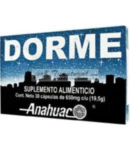 DORME 30 CAPSULAS DE 650 MG C/U