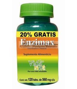 ENZIMAX 100 TABS 560 MG C/U + 20% GRATIS