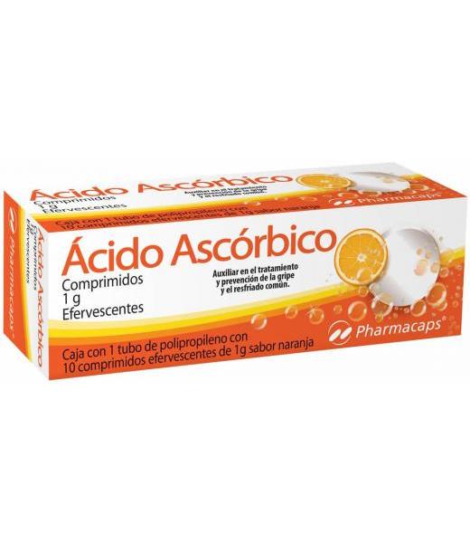 ACIDO ASCORBICO EFERVECENTE 10 TAB PHARMACAPS