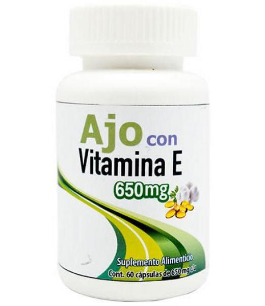 AJO CON VITAMINA E 650 MG 60 CAP DOS MUNDOS