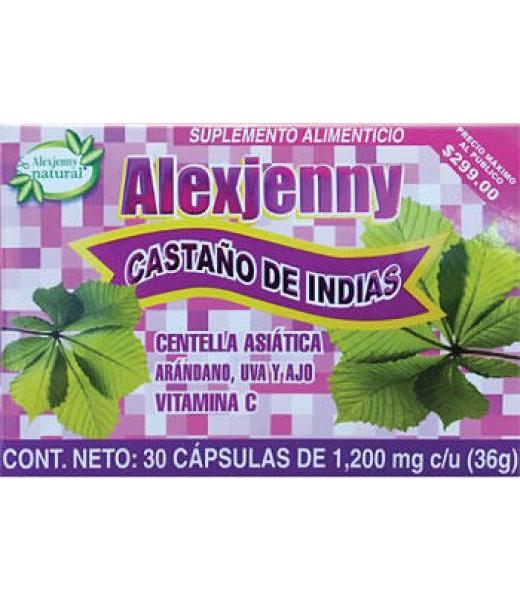 CAPS. CASTAÑO DE INDIAS C 30 ALEXJENNY NUTRY SALUD