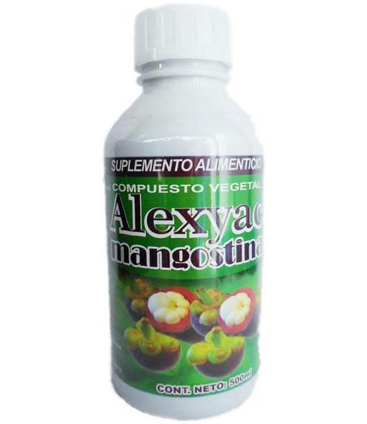 COMPUESTO VEGETAL MANGOSTINA 500ML. ALEXYAC ENERGETIZANTE NUTRY SALUD