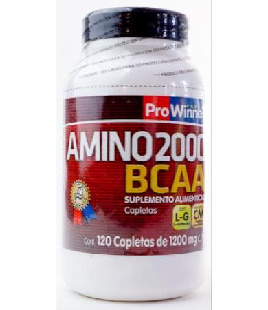 AMINO BCAA 2000 120 CAPLETAS DE 1200 MG PROWINNER