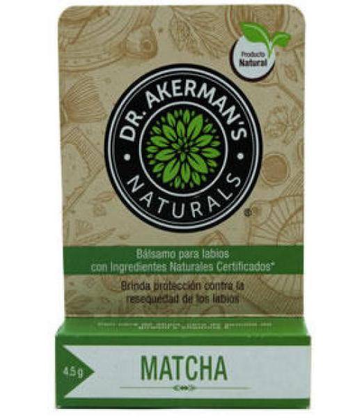 BALSAMO LABIAL SABOR MATCHA 4.5 G DR. AKERMANS NAT