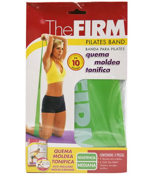 BANDA PARA PILATES RESISTENCIA MEDIANA MAS DVD THE FIRM