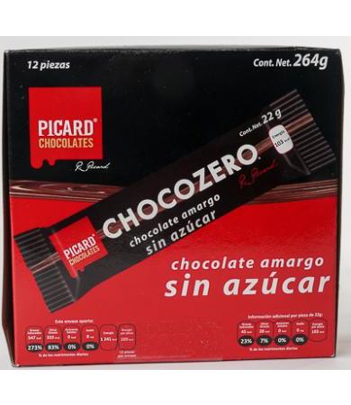BARRA DE CHOCOLATE 22 G PICARD CHOCOLATES P 12