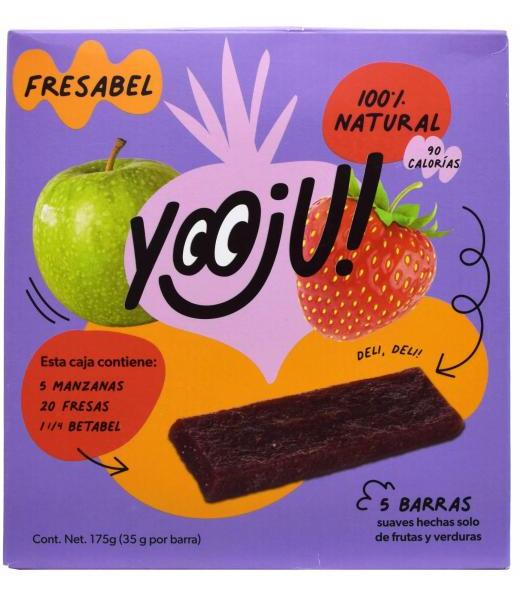 BARRA MANZANA FRESA BETABEL 35 G YOOJU P 5
