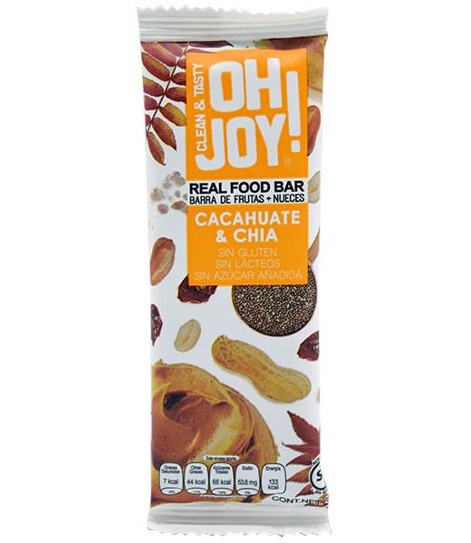BARRITA DE DATIL CACAHUATE Y CHIA 35 G OH JOY P 14