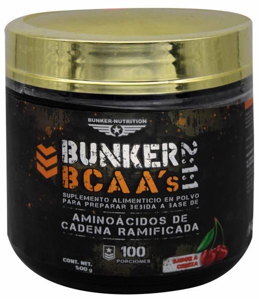 BCAAS CEREZA 500 G BUNKER NUTRITION