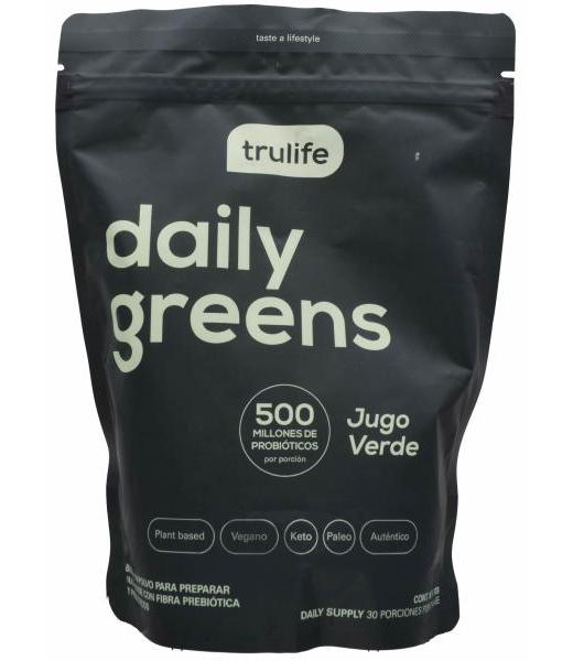 BEBIDA EN POLVO JUGO VERDE PROBIOTICOS 300 G TRULIFE