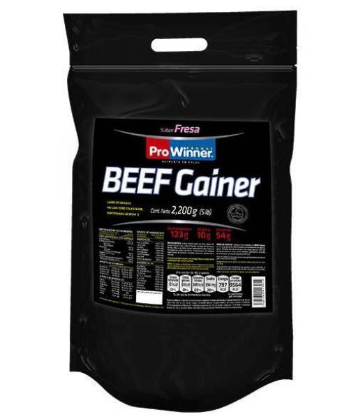 BEEF GAINER FRESA 2200 GRS (5 LBS) GANADOR DE PESO PRONAT