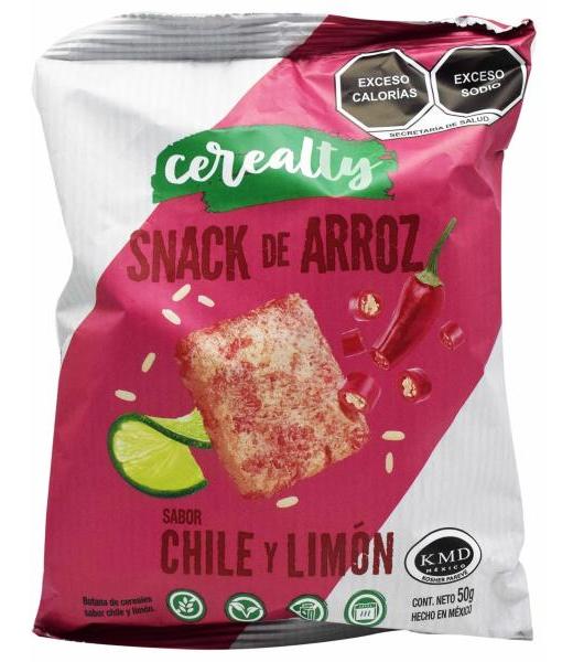 BOTANA DE ARROZ SAB CHILE Y LIMON 50 G CEREALTY