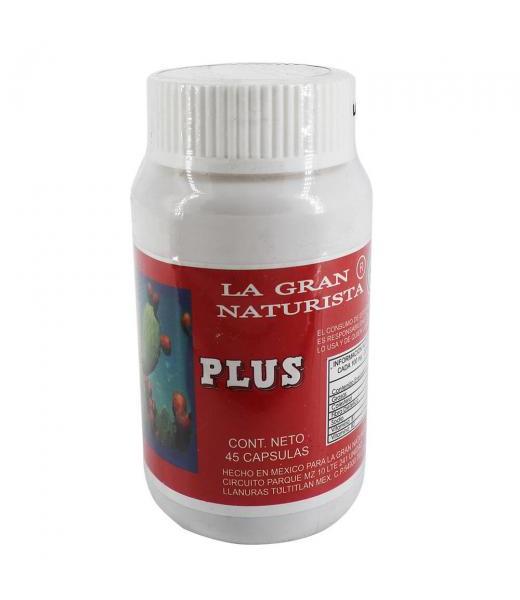 CAPS. RAIZ DE NOPAL REF. CON RAIZ DE TORONJA Y MANZANA C 45 LA GRAN NATURISTA
