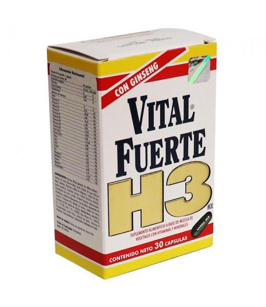 CAPS. VITAL FUERTE C 30 A BASE DE LECITINA DE SOYA CON VIT Y MINE FARMAMEDICA
