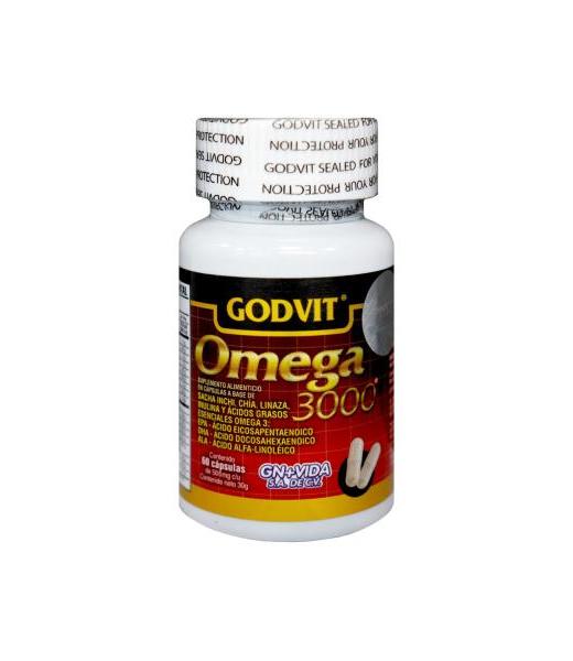 CAPS. OMEGA 3000 C 60 SACHI INCHI CHIA LINAZA INILINA Y ACIDOS GR GN+VIDA