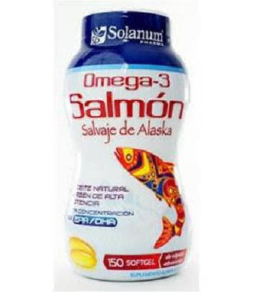 CAPS. OMEGA-3 SALMON SALVAJE DE ALASKA C 150 ACEITE NATURAL VIRGE SOLANUM PHARMA