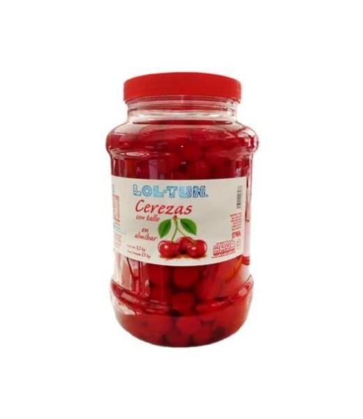 CEREZAS EN ALMIBAR CON TALLO LOLITROUN 3.5 KG