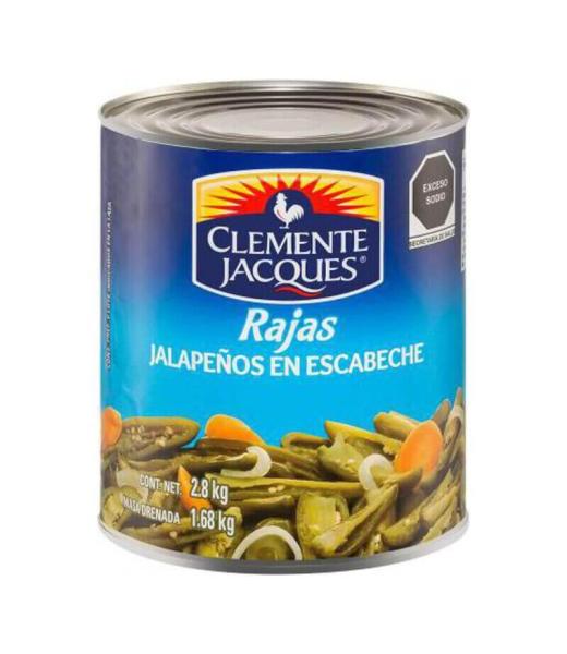 CHILES JALAPEÑOS CLEMENTE JACQUES RAJAS 2.8 KG