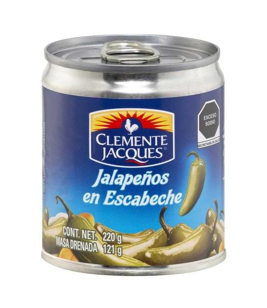 CHILES JALAPEÑOS ENTEROS CLEMENTE J. 220 GR