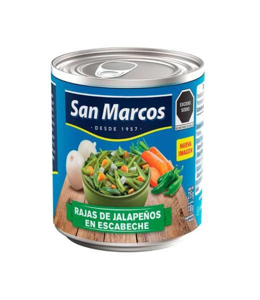 CHILES JALAPEÑOS RAJAS SAN MARCOS 215 GR