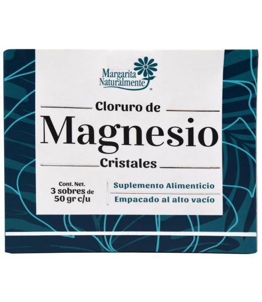 CLORURO DE MAGNESIO CRISTALES 3 SOBRES DE 50 G MARGARITA NATURAL