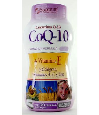 COENZIMA Q 10 COSMETICO ORAL 120 CAP SOLANUM