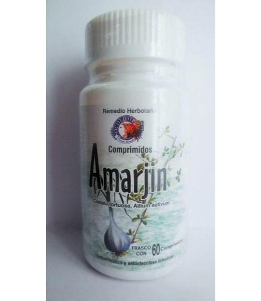 COMPRIMIDO AMARJIN C 60 ANTIAMIBIATICO Y ANTI-INFECCIOSO INTESTIN OCOTZOTL