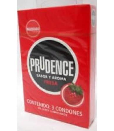 CONDONES PRUDENCE FRESA 3 PZ PRUDENCE