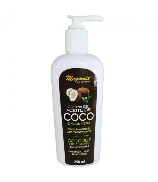 CREMA ACEITE DE COCO Y ALOE VERA 250 ML CREMA HUMECTANTE PARA MAN MEGAMIX
