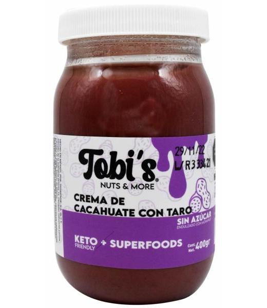 CREMA DE CACAHUATE CON TARO 400 G TOBIS
