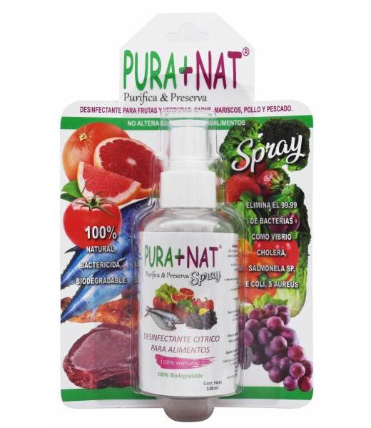 DESINFECTANTE CITRICO PARA ALIMENTOS 120 ML PURA NAT