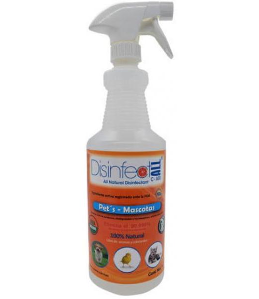 DESINFECTANTE NATURAL PARA MASCOTAS 1 LT DISINFECTALL C-100