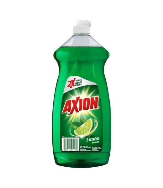 DETERGENTE LAVATRASTES LIQUIDO AXION LIMON 750 ML