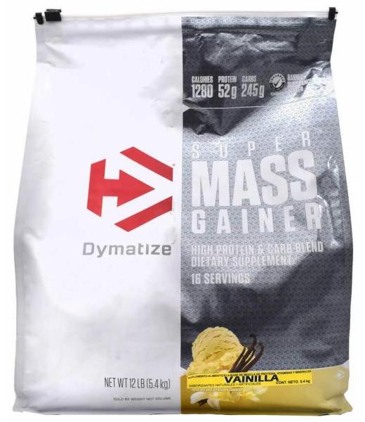 DYM SUPER MASS GAINER VAINILLA 12 LB DYMATIZE