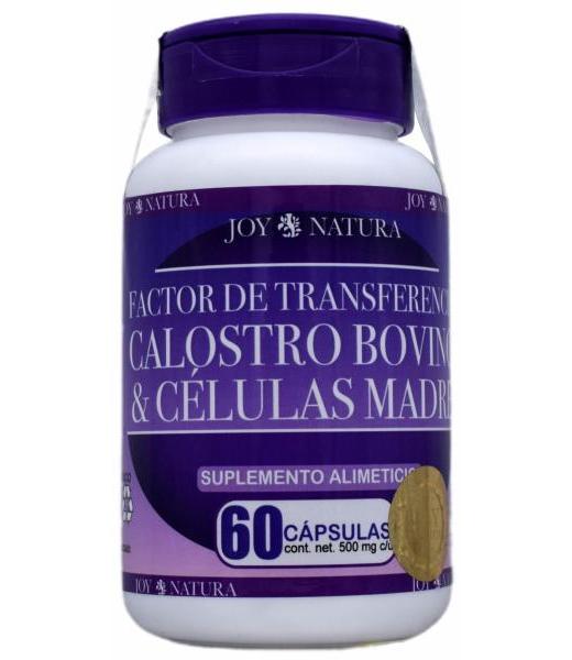 FACTOR DE TRANSFERENCIA CALOSTRO BOVINO Y CELULAS MADRE 60 CAP JO