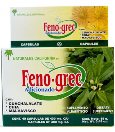 FENOGRECO REFORZADO 40 CAP NATURALES CALIFORNIA