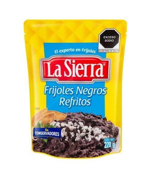 FRIJOLES REFRITOS NEGROS LA SIERRA 220 GR