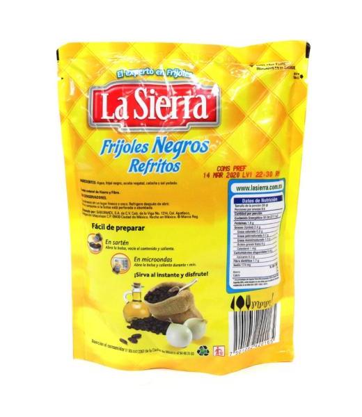 FRIJOLES REFRITOS NEGROS LA SIERRA 430 GR