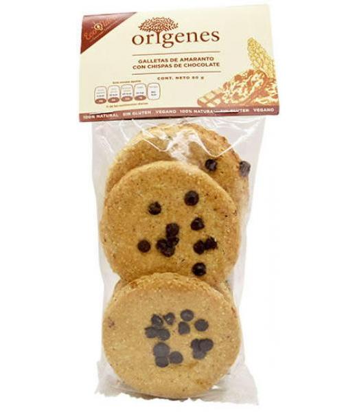 Galletas De Amaranto Con Chispas De Chocolate Tunatural.com - GALLETA DE AMARANTO CON CHISPAS DE CHOCOLATE 80 G
