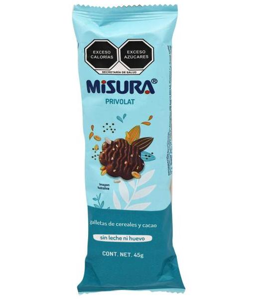GALLETAS DE CEREALES Y CACAO 45 G MISURA AMERICAS C 10