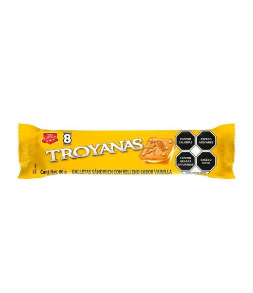 GALLETAS TRES ESTRELLAS TROYANAS VAINILLA 80GR