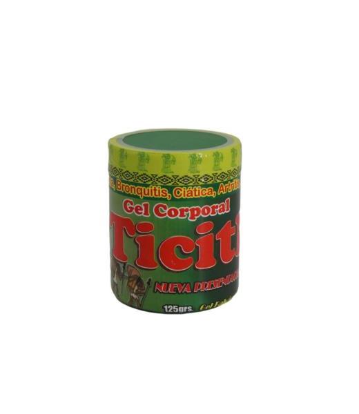 GEL CORPORAL TICITL GEL BALSAMICO 125 GRS ASMA BRONQUITIS CIATICA GRUPO OMEGA 2000