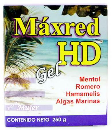 GEL REDUCTOR MUJER MAXRED 250 G HD