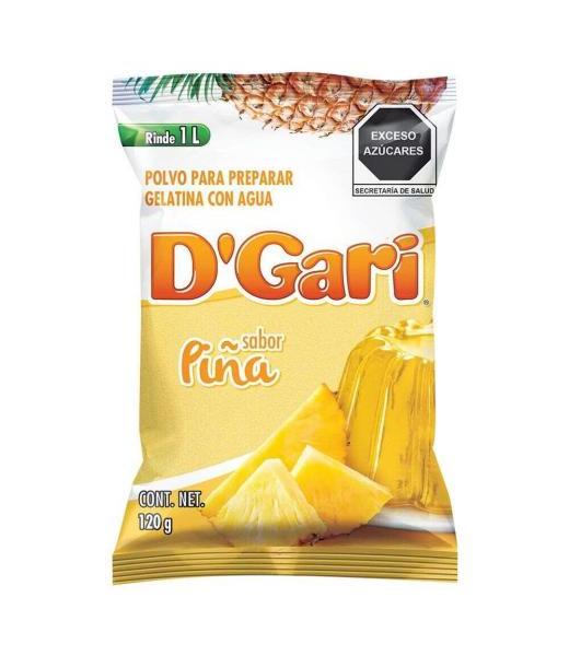 GELATINA DGARI SABOR PIÑA 120 GR