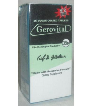 GEROVITAL 25 TABLETAS