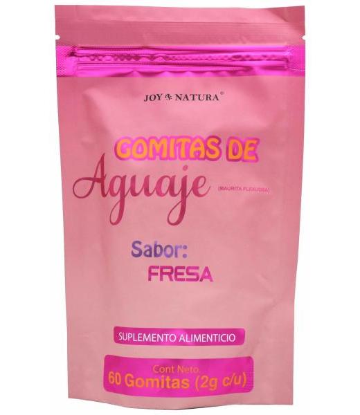 GOMITAS AGUAJE FRESA 60 GOMITAS JOY NATURA