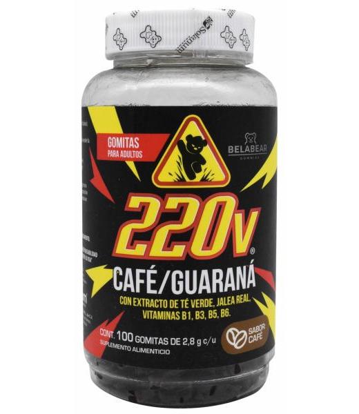 GOMITAS CON VITAMINA B CAFE Y GUARANA 280 G BELABEAR