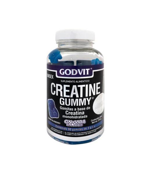 GOMITAS DE CREATINA MONOHIDRATADA C 90 C 3GR SABOR BLUE BERRY GN+VIDA