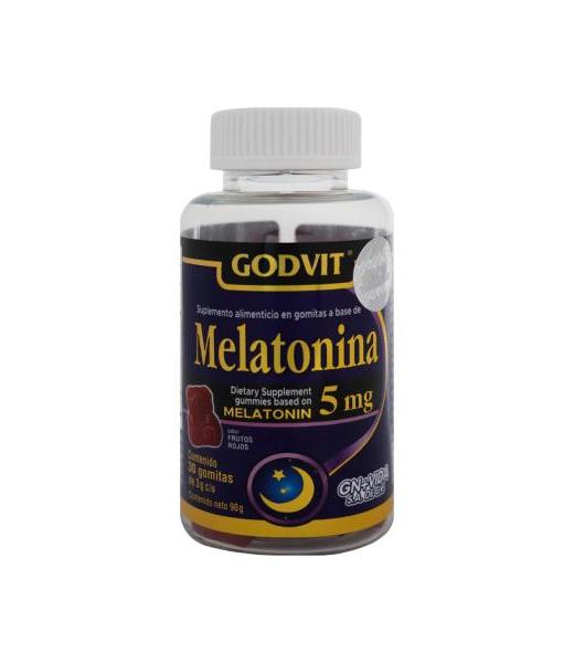 GOMITAS MELATONINA 5MG C 30 SABOR FRUTOS ROJOS C 3GR GN+VIDA
