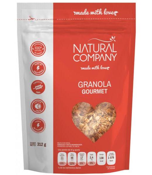 GRANOLA GOURMET 312 G NATURAL COMPANY